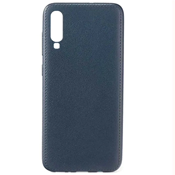 کاور طرح چرم گوشی Samsung A50 سرمه ای